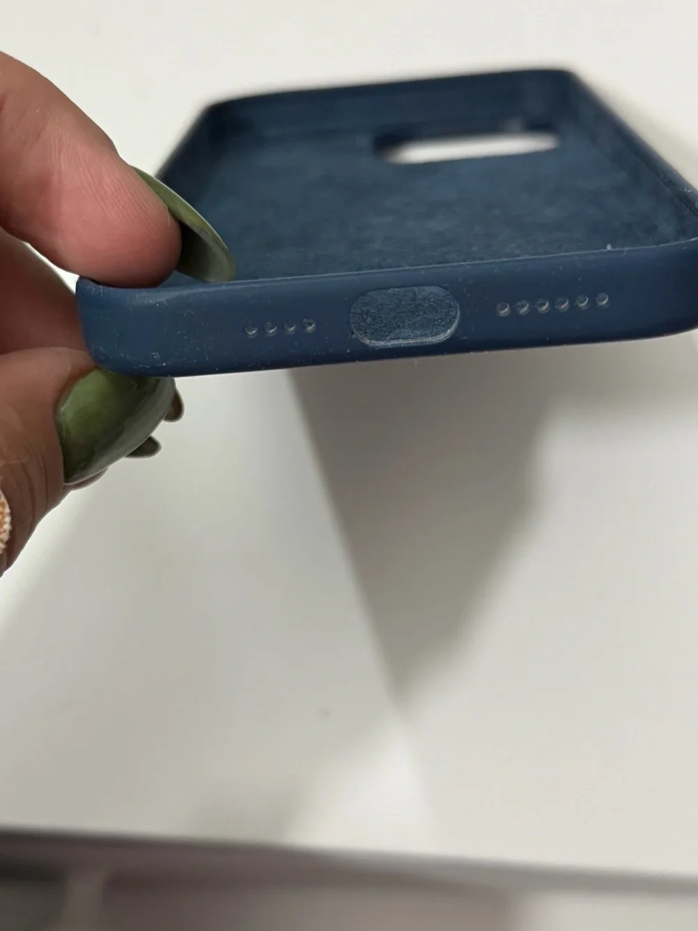 Apple Silicone iPhone Case - Navy Blue